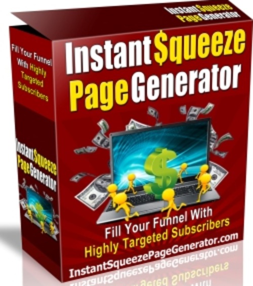 Product picture Instant Squeeze Page Creator Software